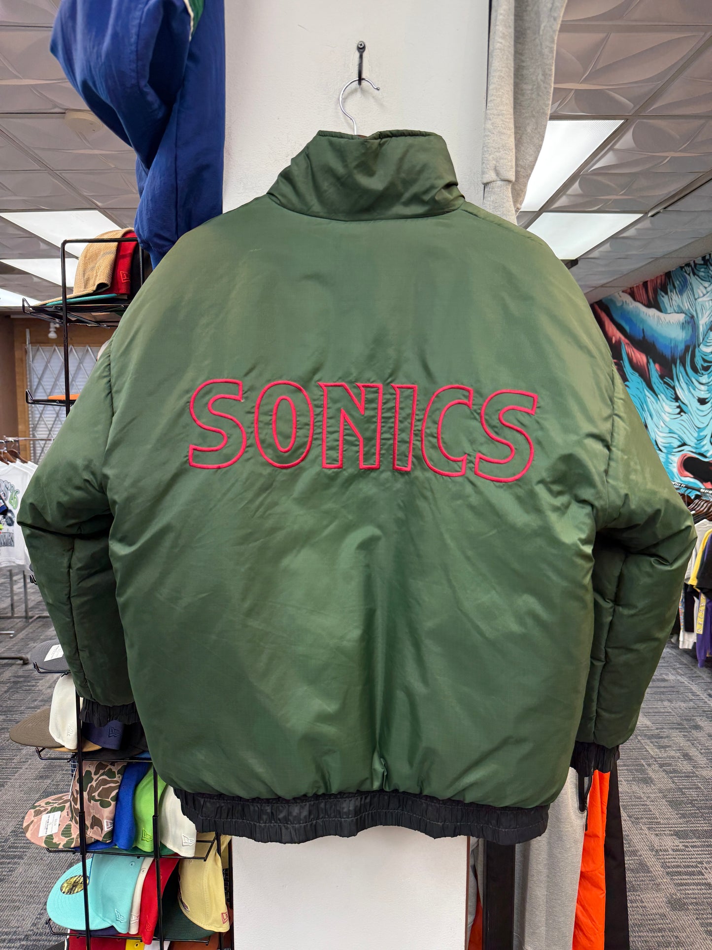 Vintage Sonics Reversible Puffer Jacket