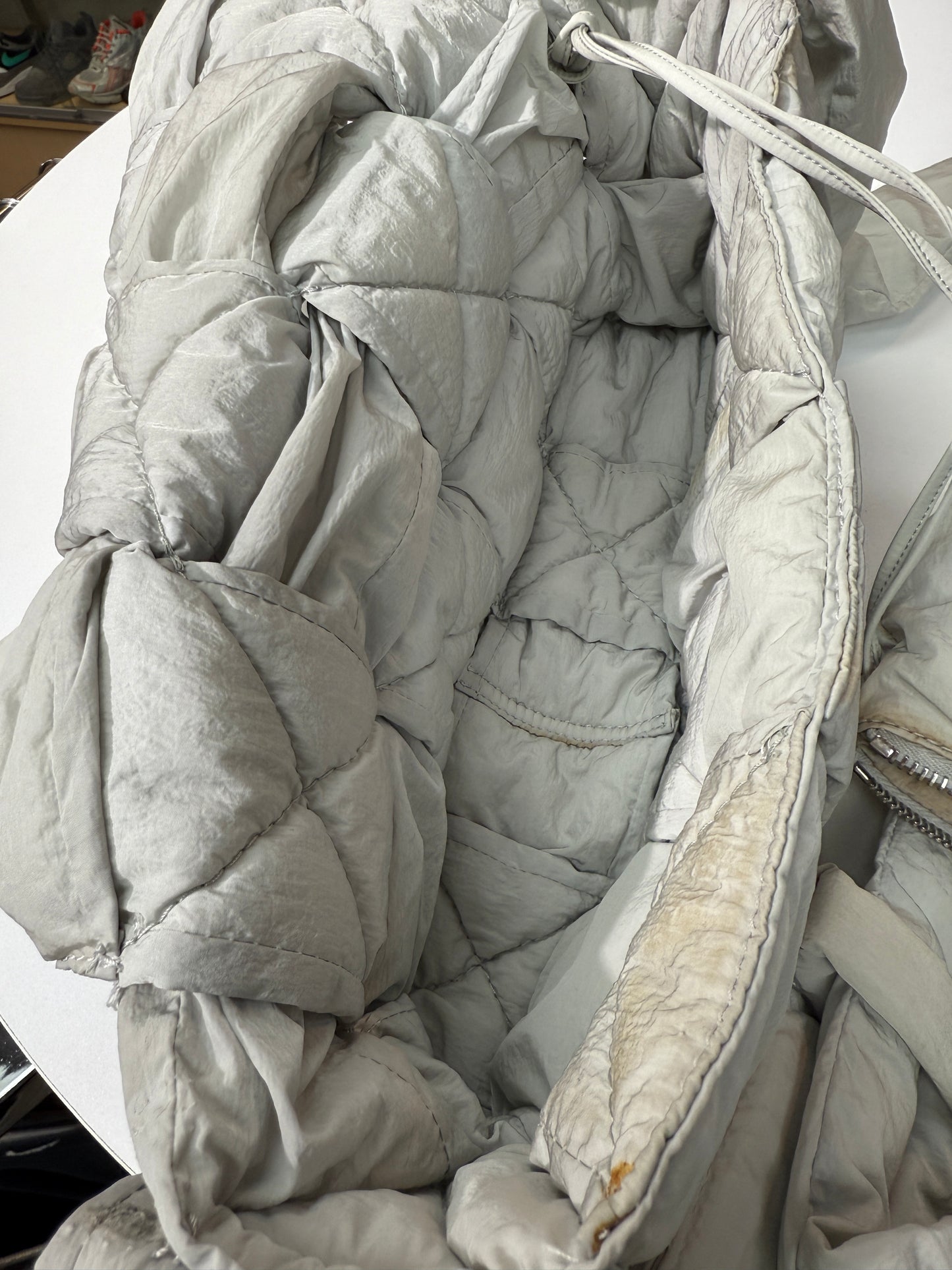 Bottega Veneta Nylon Intrecciato Padded Cassette Bag