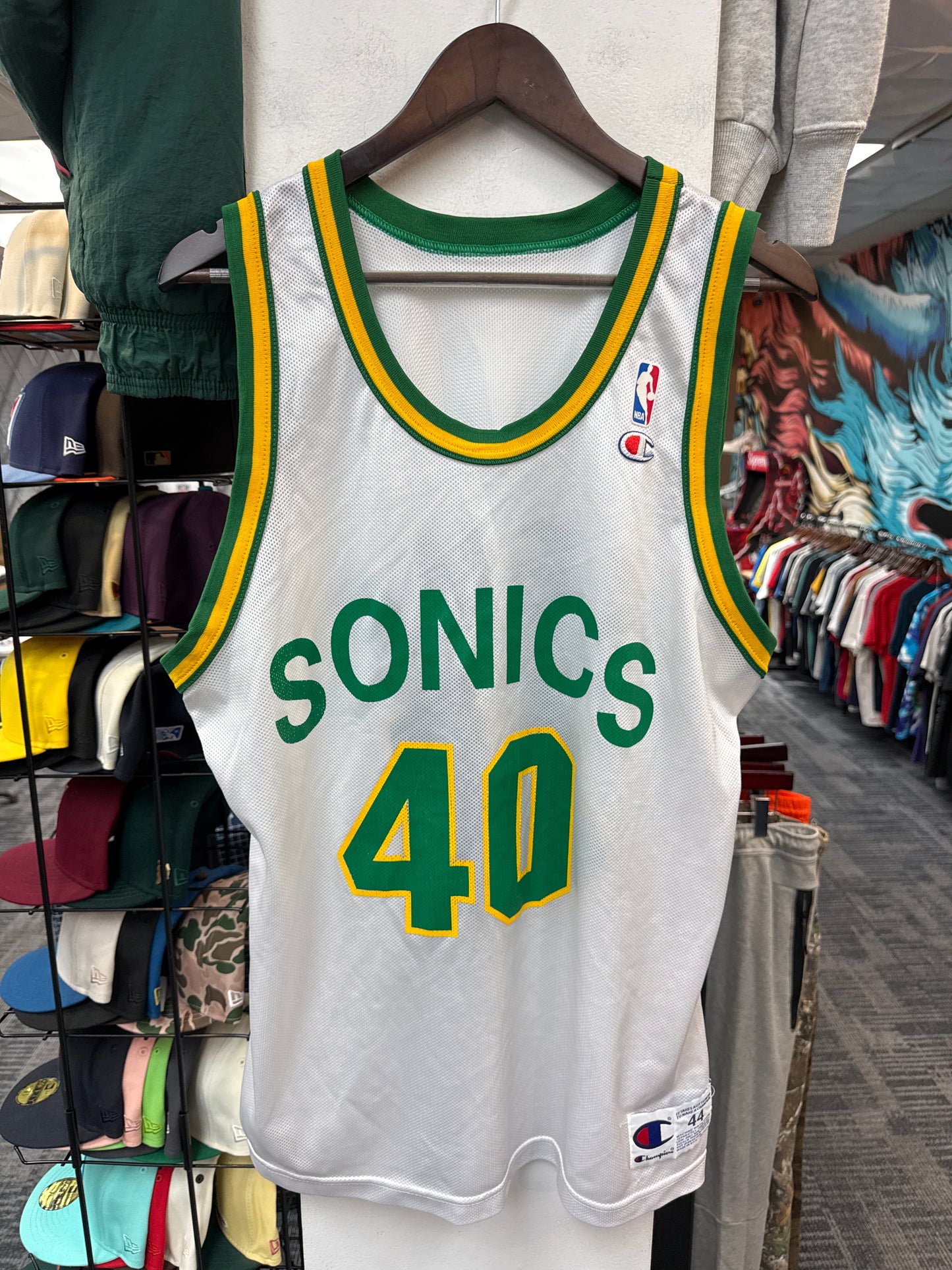 Vintage Champion Seattle Sonics Kemp Jersey