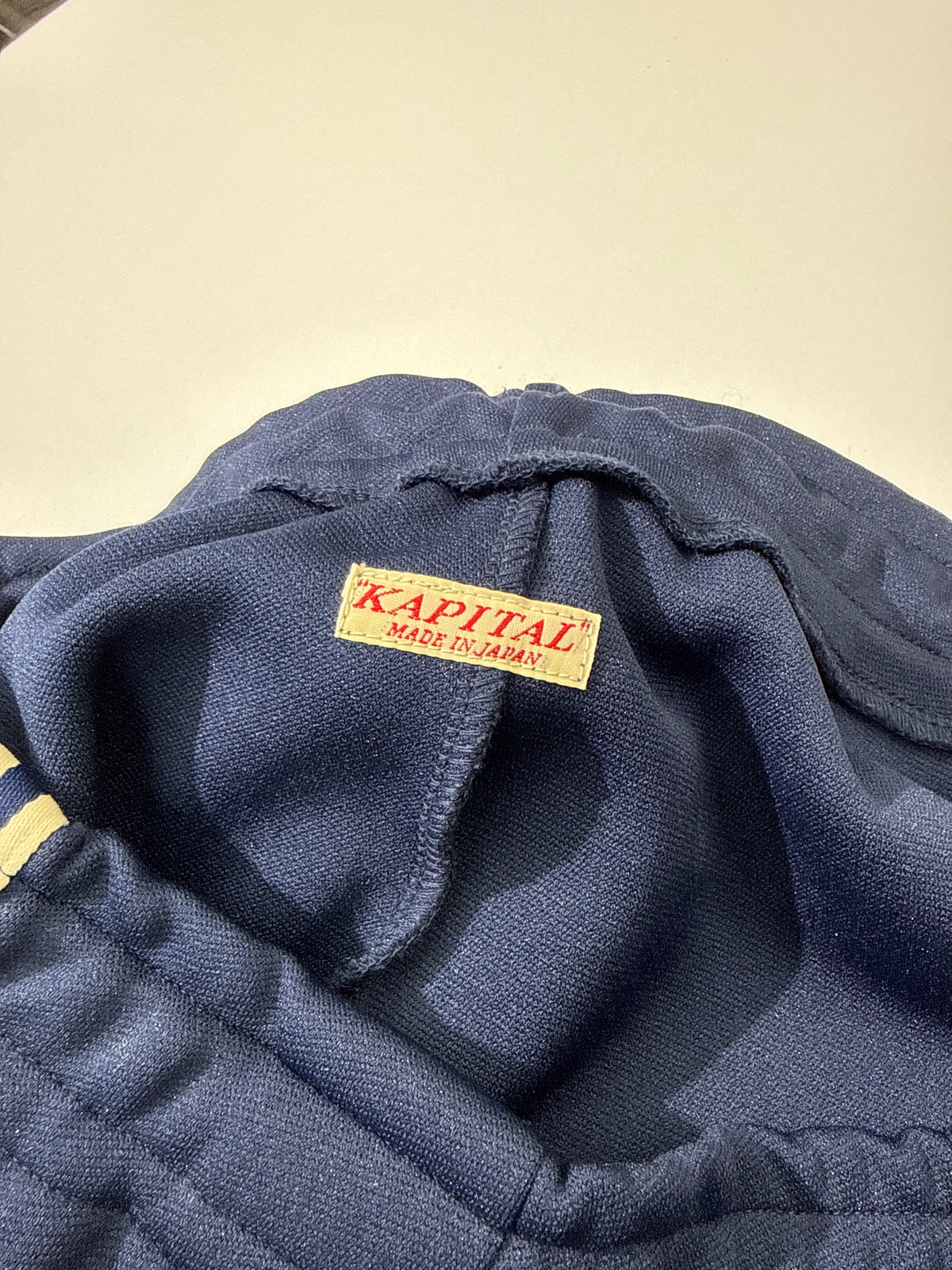 Kapital Smooth Jersey Baggy Track Pants Navy