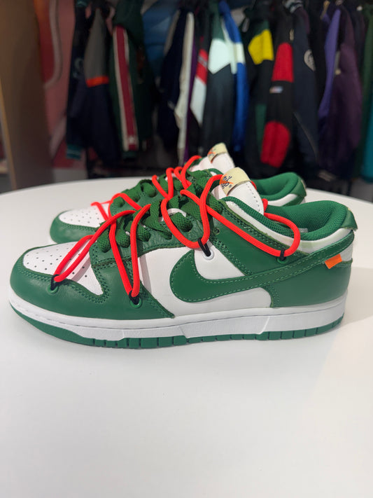 Preowned Off-White Pinegreen Dunks
