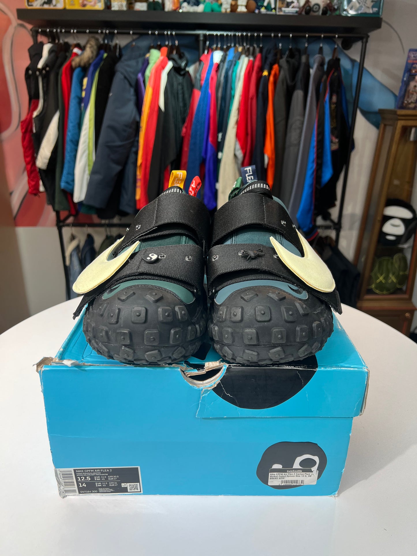 Preowned Cactus Plant Flea Market Nike Air Flea 2 Faded Spruce