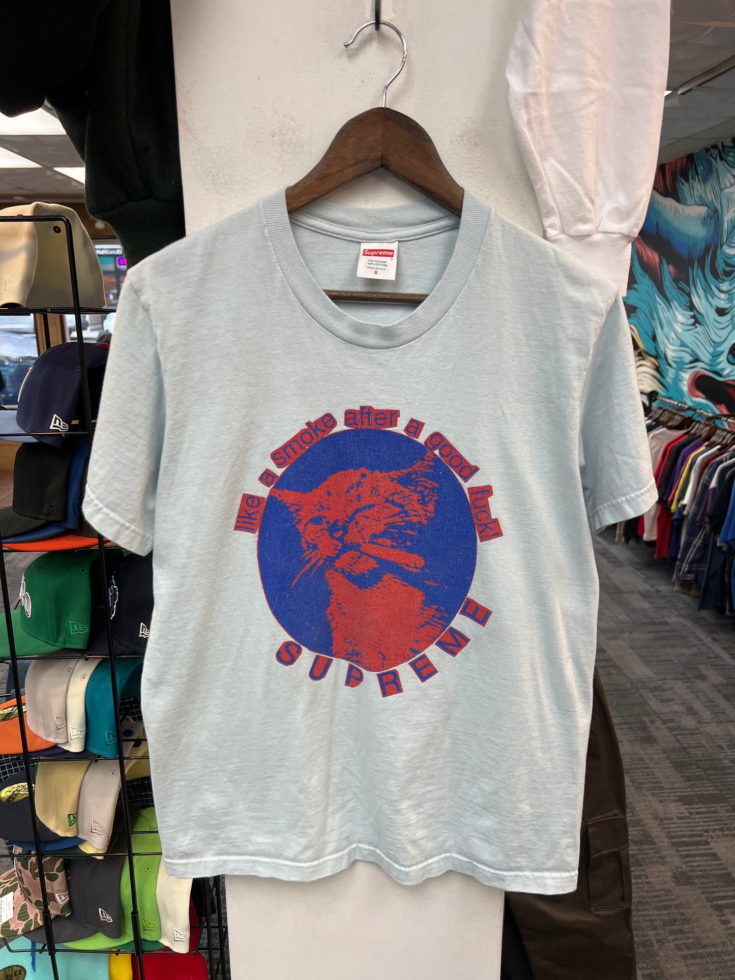 Supreme SS23 Smoke Tee Pale Blue