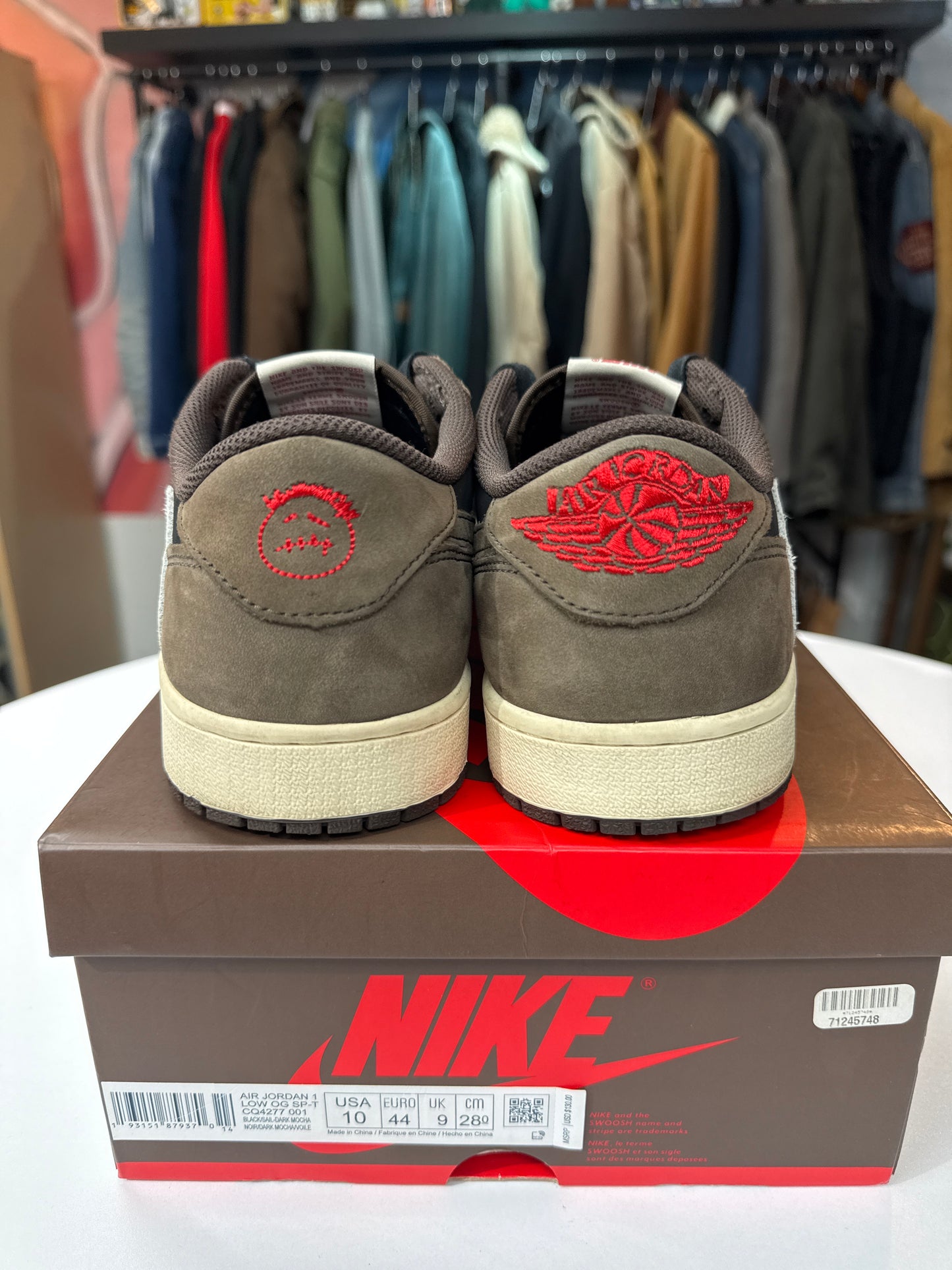 Preowned Travis Scott Jordan 1 Low Mocha OG