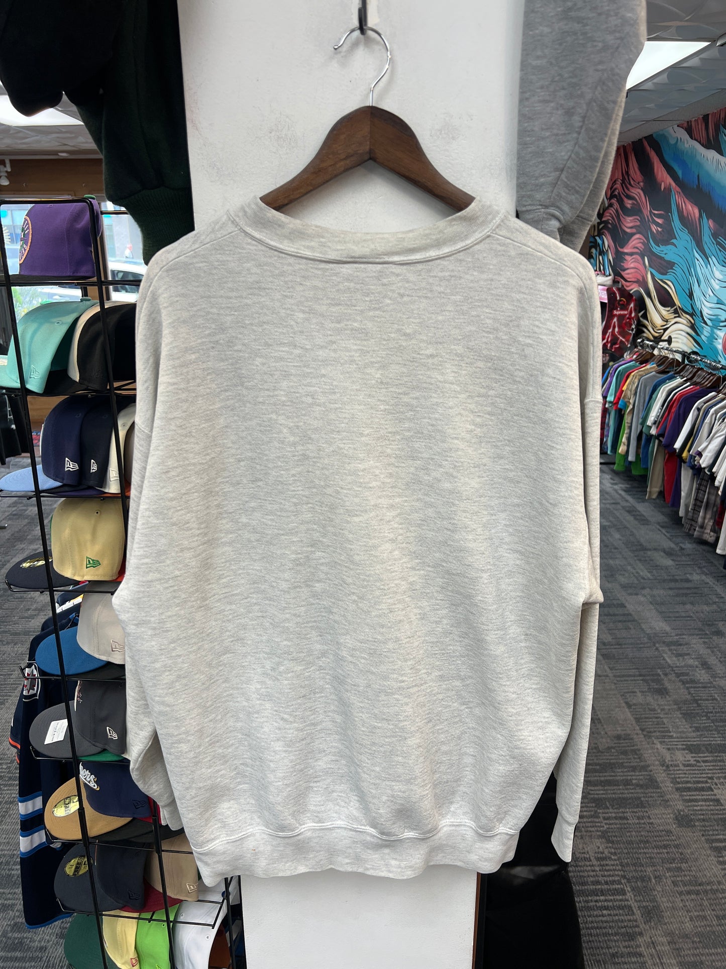 Rush Crest Light Grey/Dark Green Crewneck
