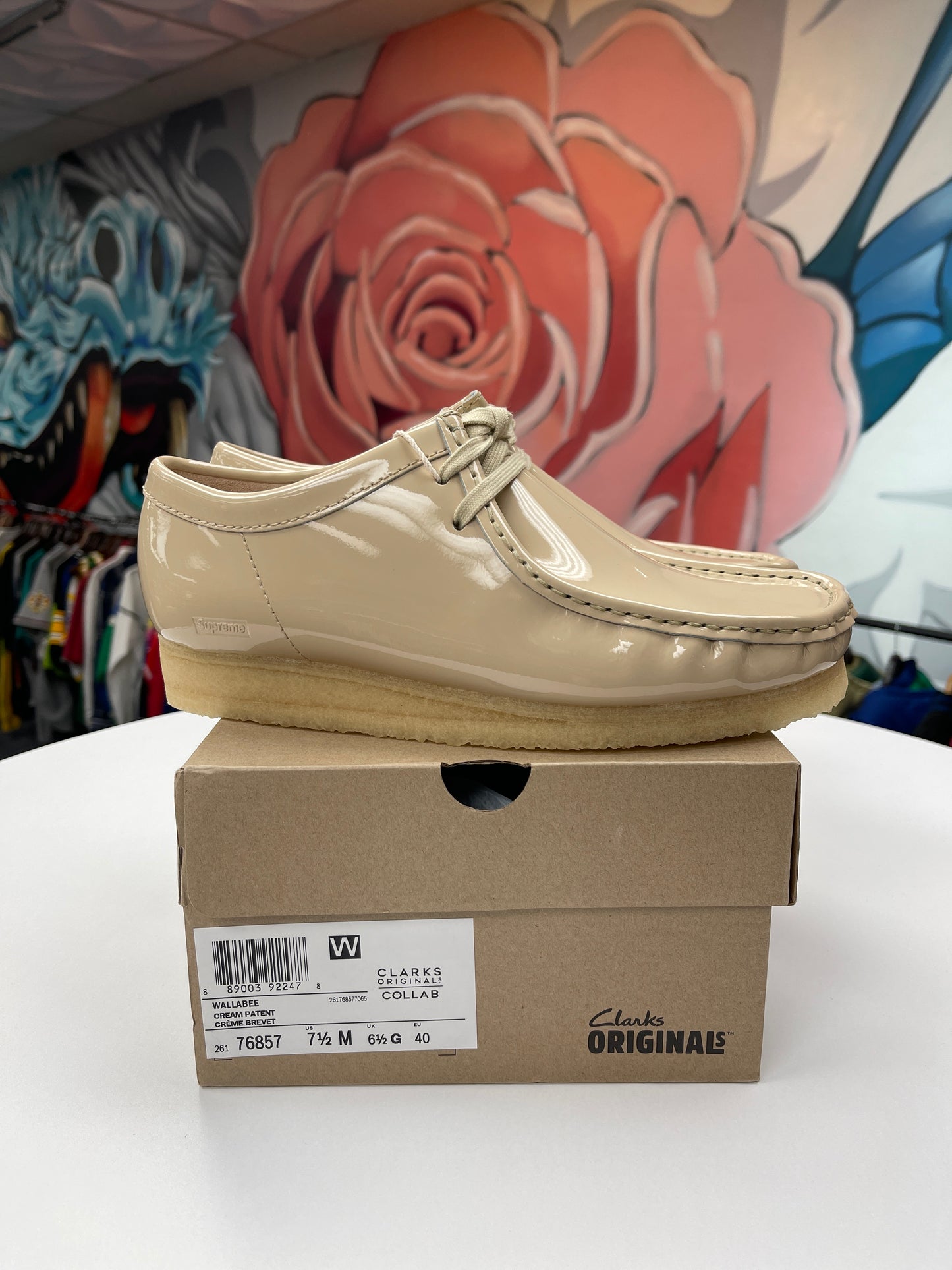 New Supreme Clarks Patent Wallabee