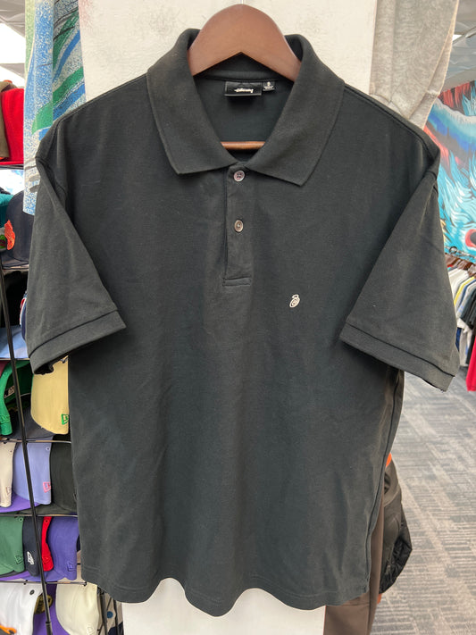 Stussy Classic Pique Polo Black