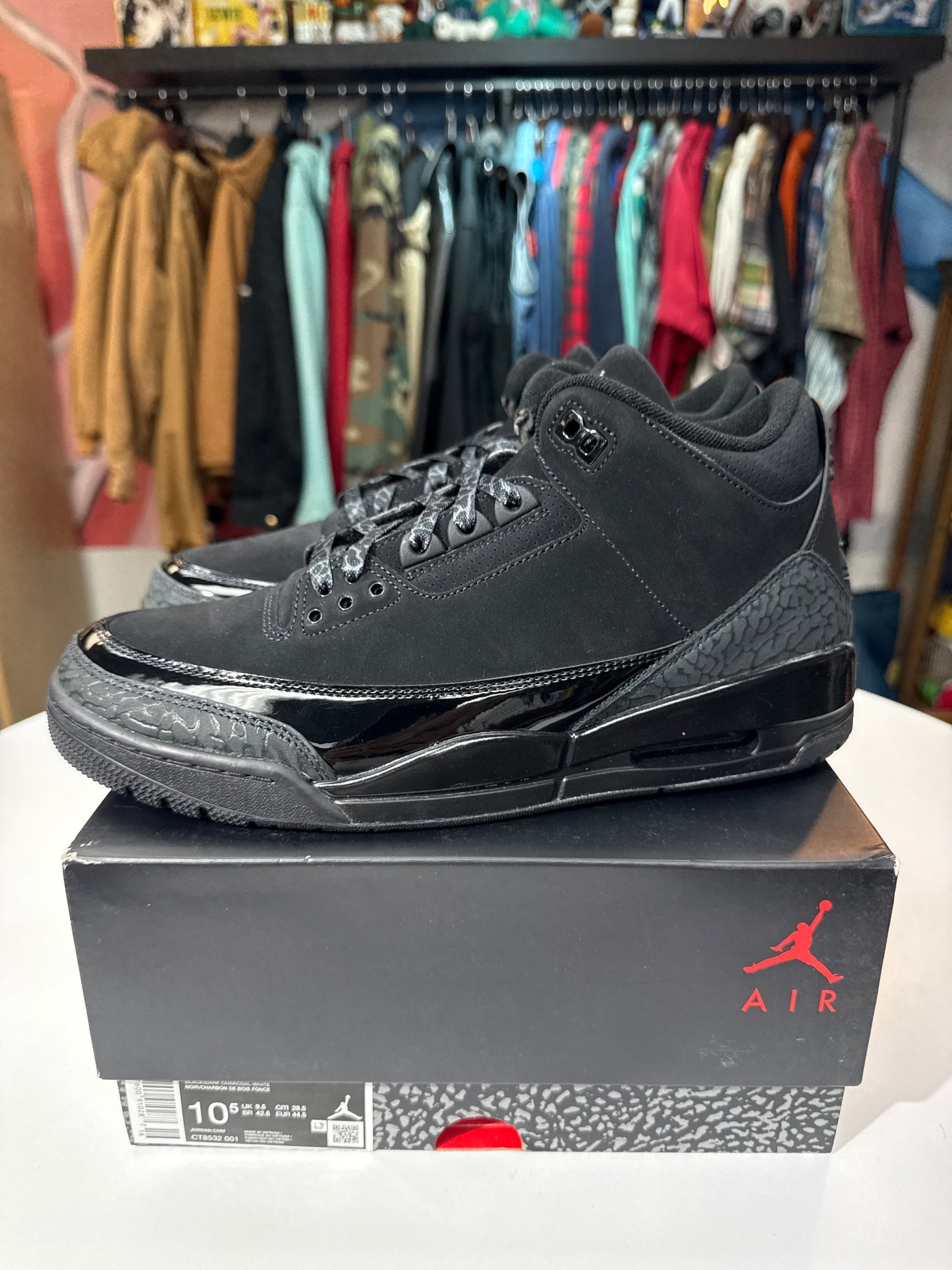 New Jordan 3 Black Cat