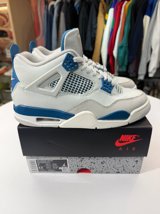 Preowned Military Blue Jordan 4