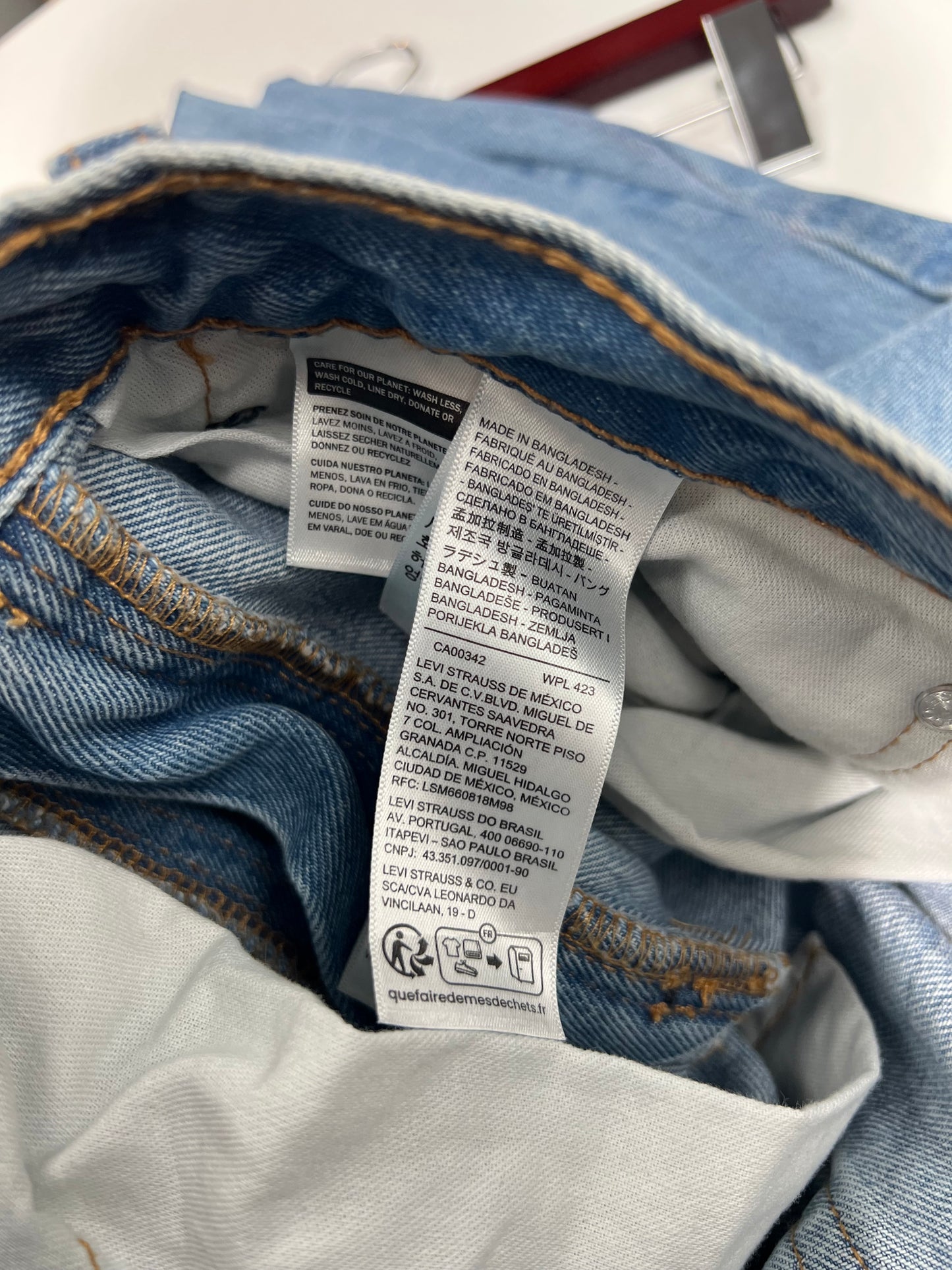 Levi’s Light Wash Reworked Denim Shorts
