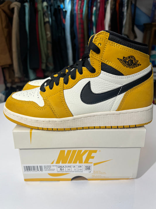Preowned Jordan 1 Yellow Ochre