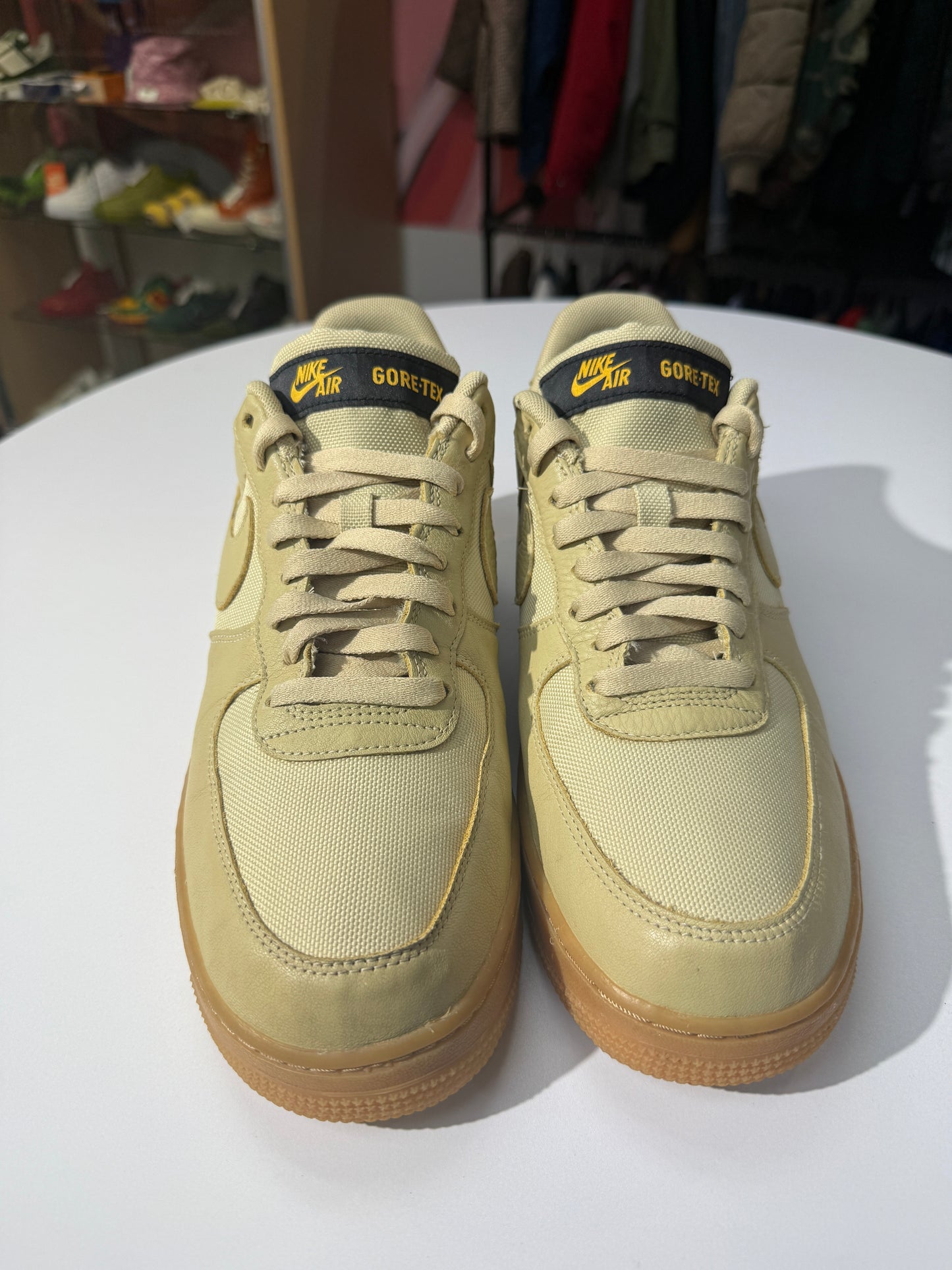 Preowned Gore-Tex Gold Khaki AF1 Low