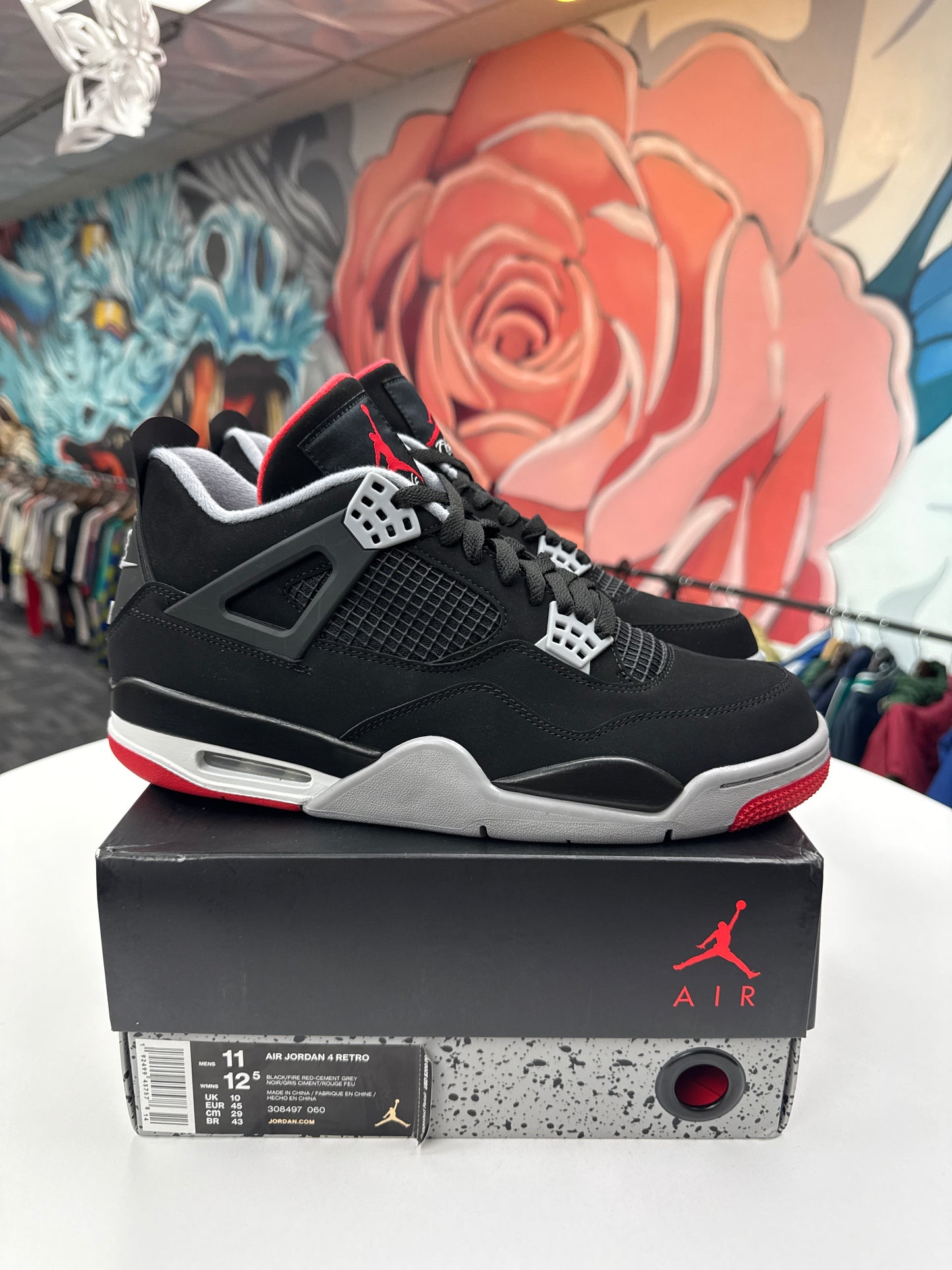 New Jordan 4 Bred