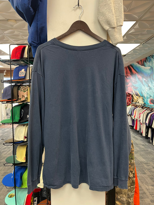 Vintage Nike Navy Center Swoosh Long Sleeve