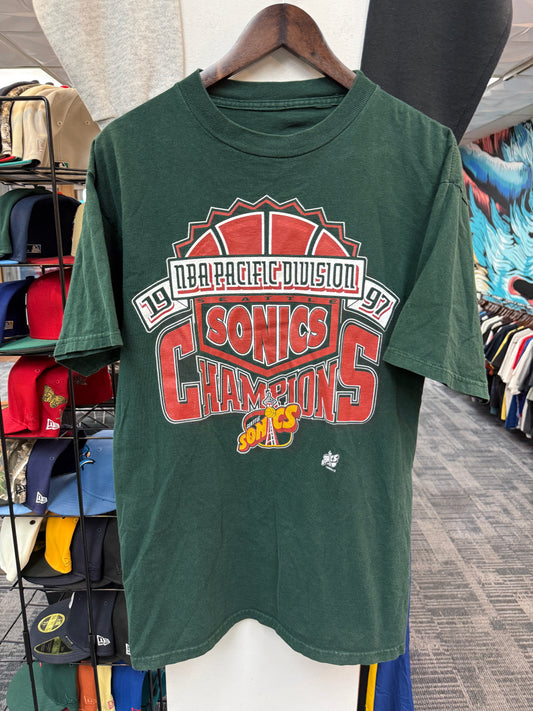 Vintage 1997 Sonics Champions Tee