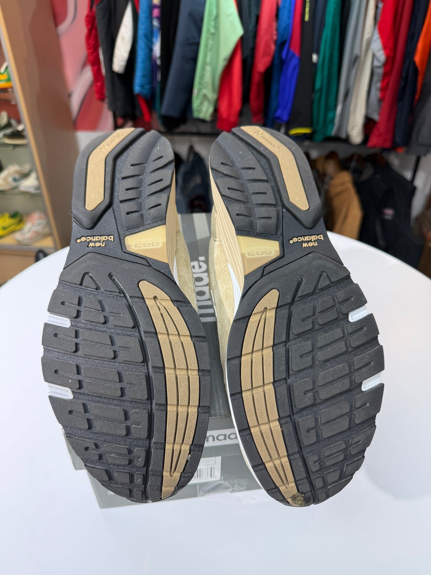 Preowned Tan New Balance 992