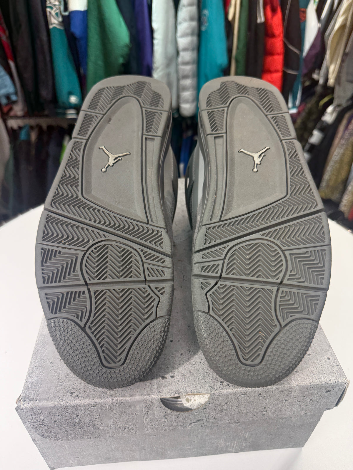 Preowned Paris Olympics Wet Cement Jordan 4