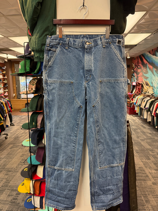 Carhartt Double Kneed Blue Jeans