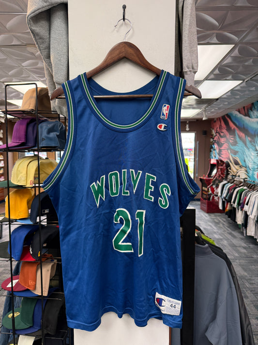 Vintage Kevin Garnett Timberwolves Jersey