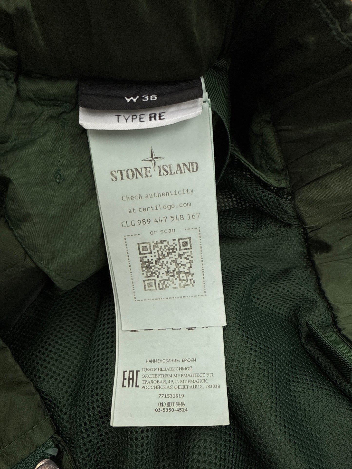 Stone Island Zipper Nylon Joggers