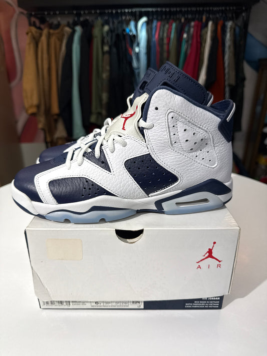Preowned Jordan 6 Olympic (2024)