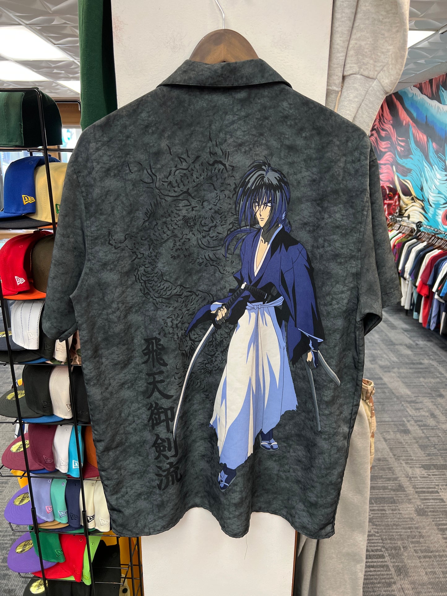 Million Guy Himura Kenshin Graphic Button Up