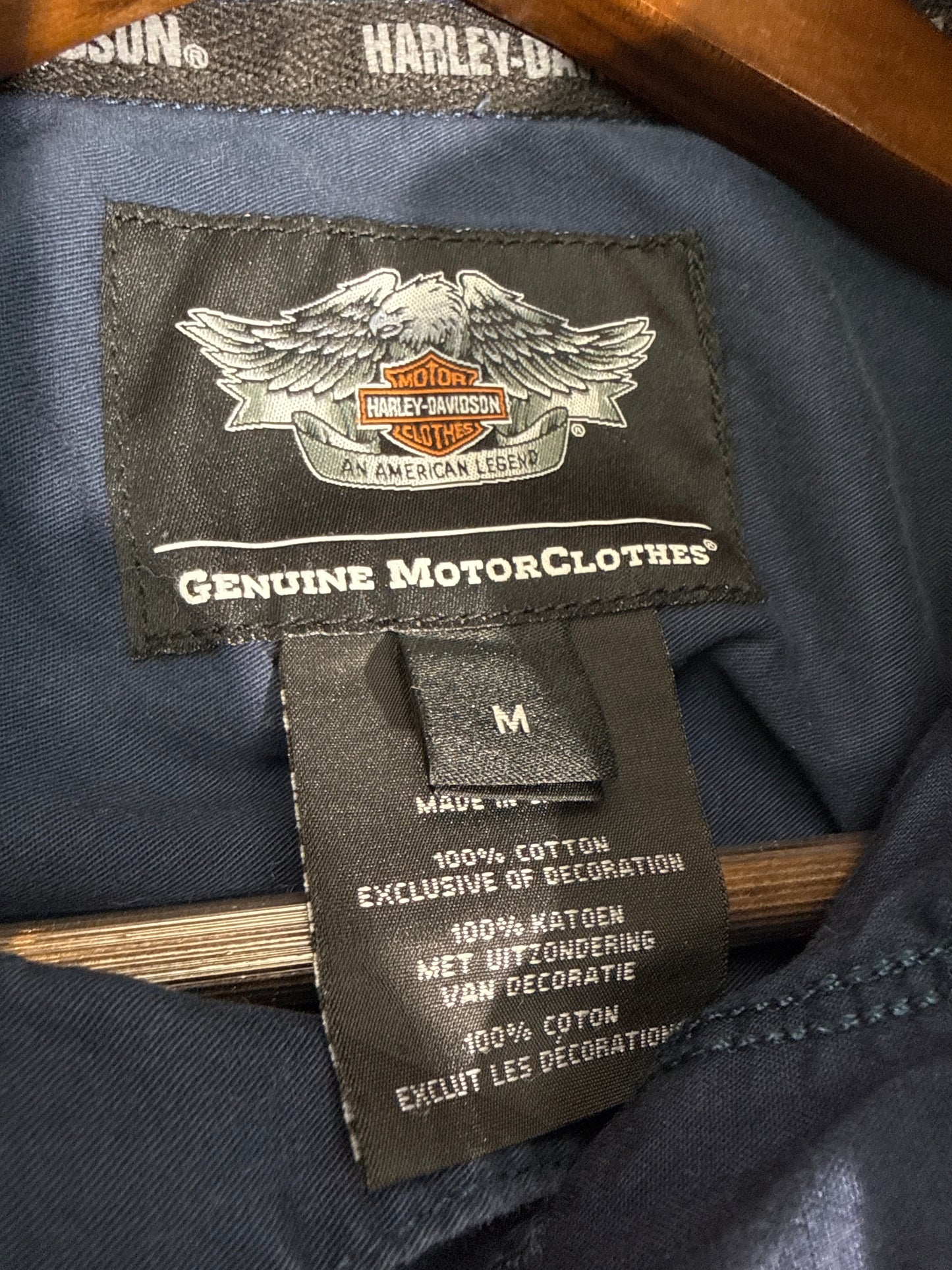 Harley Davidson S/S Navy Button Up