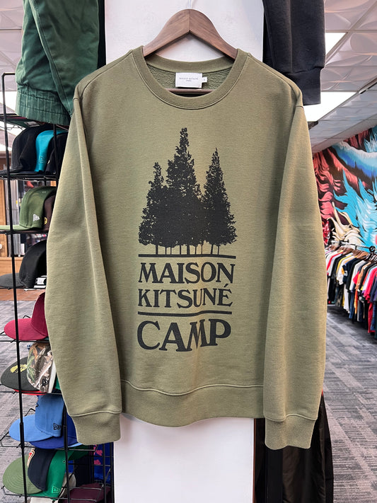 Maison Kitsune Camp Crewneck