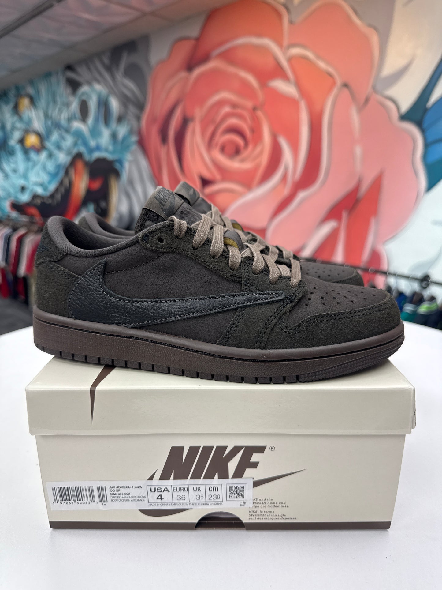 New Travis Scott Velvet Brown Jordan 1 Low