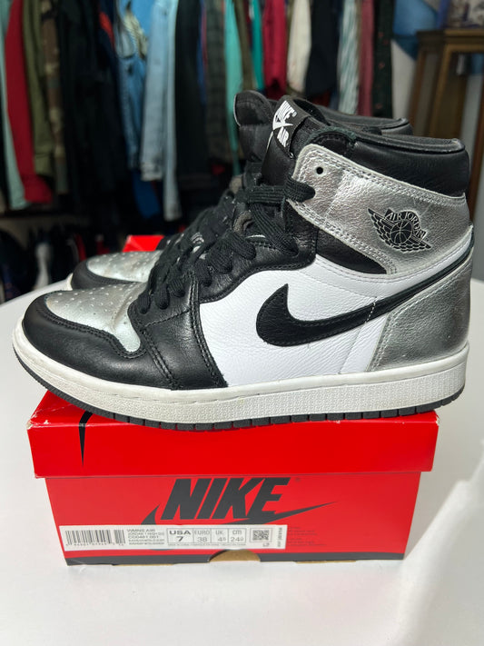 Preowned Jordan 1 Silver Toe