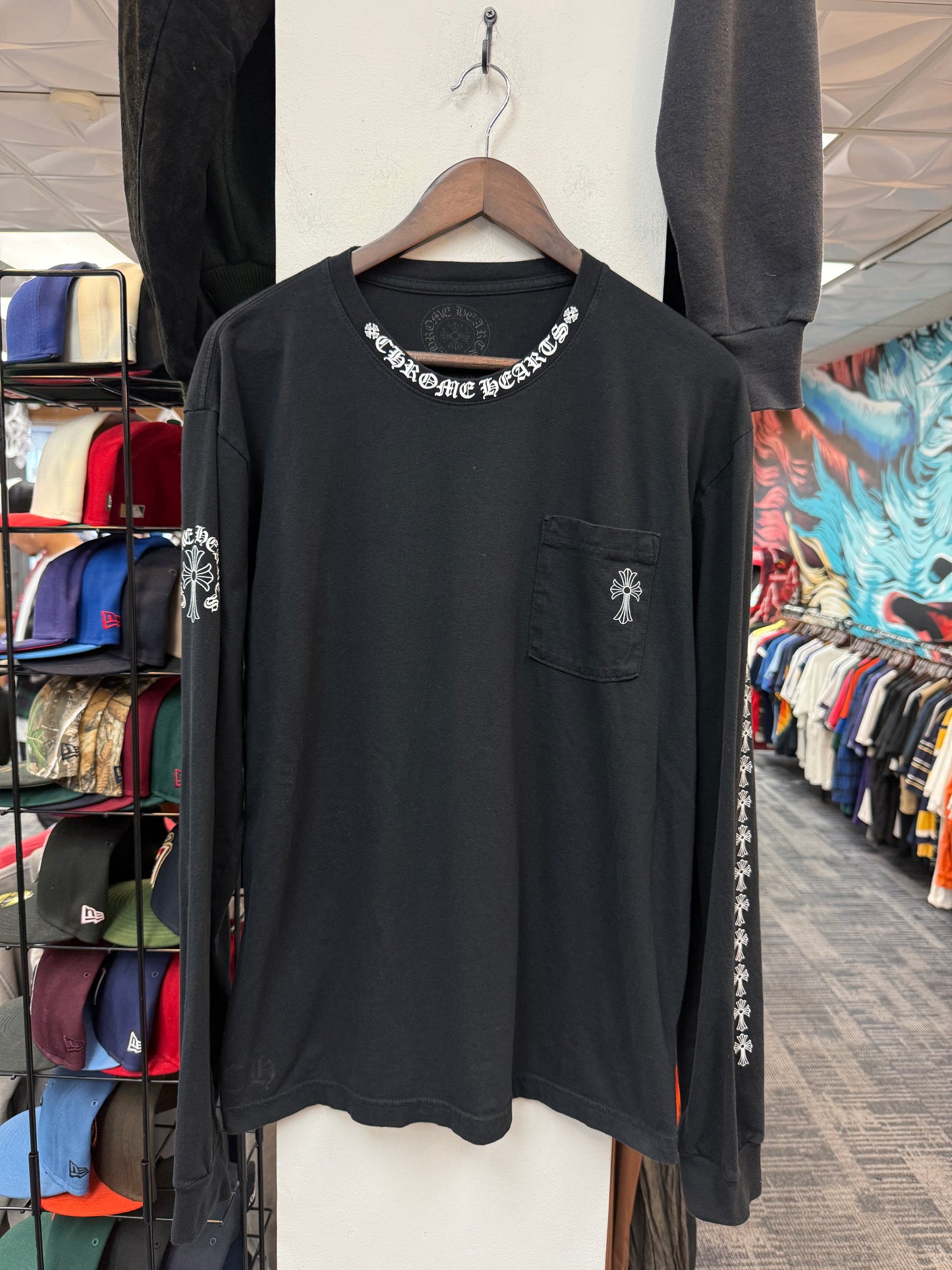 Chrome Hearts Neck Logo Pocket L/S