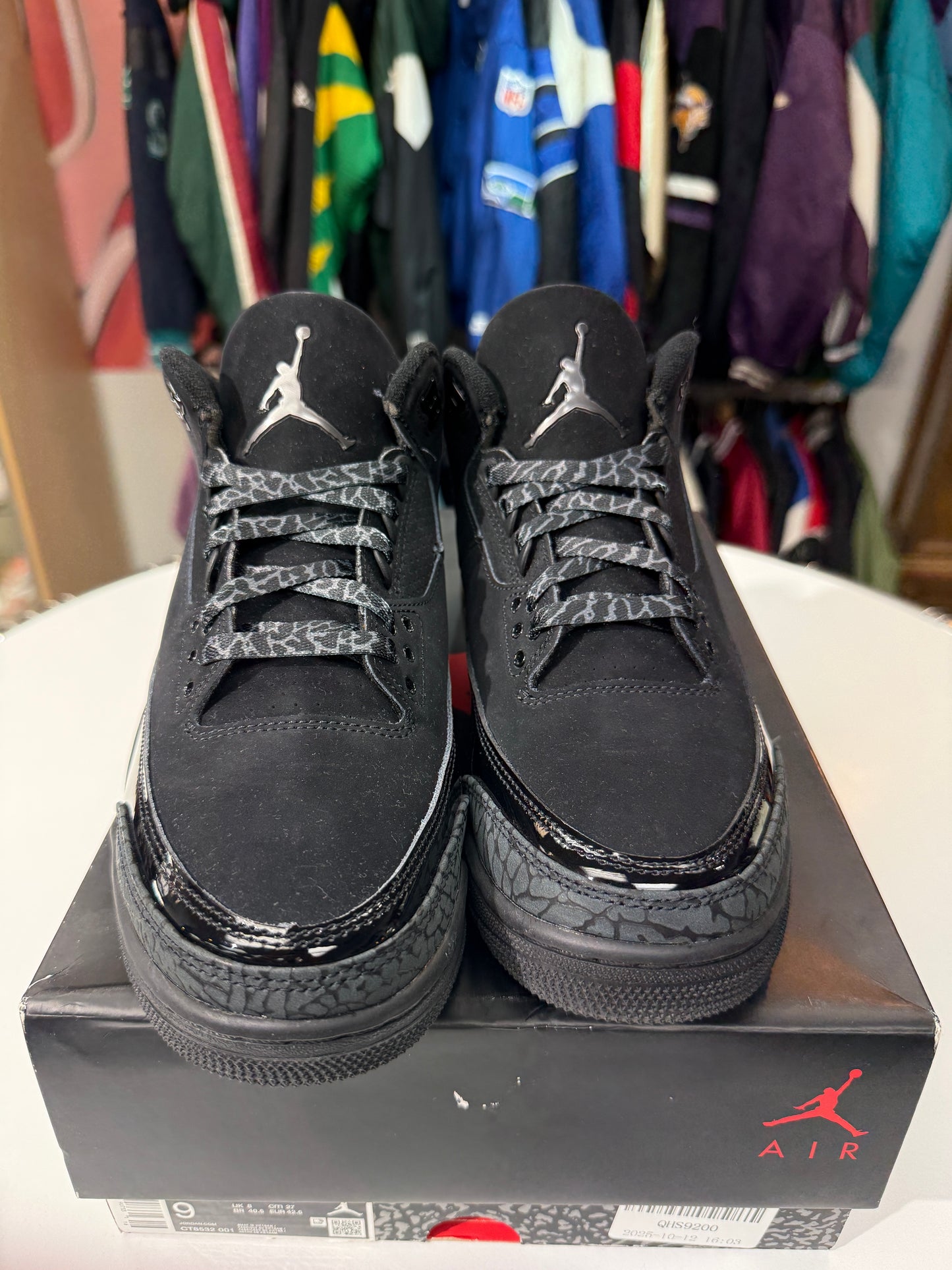 Preowned Black Cat Jordan 3 (2025)