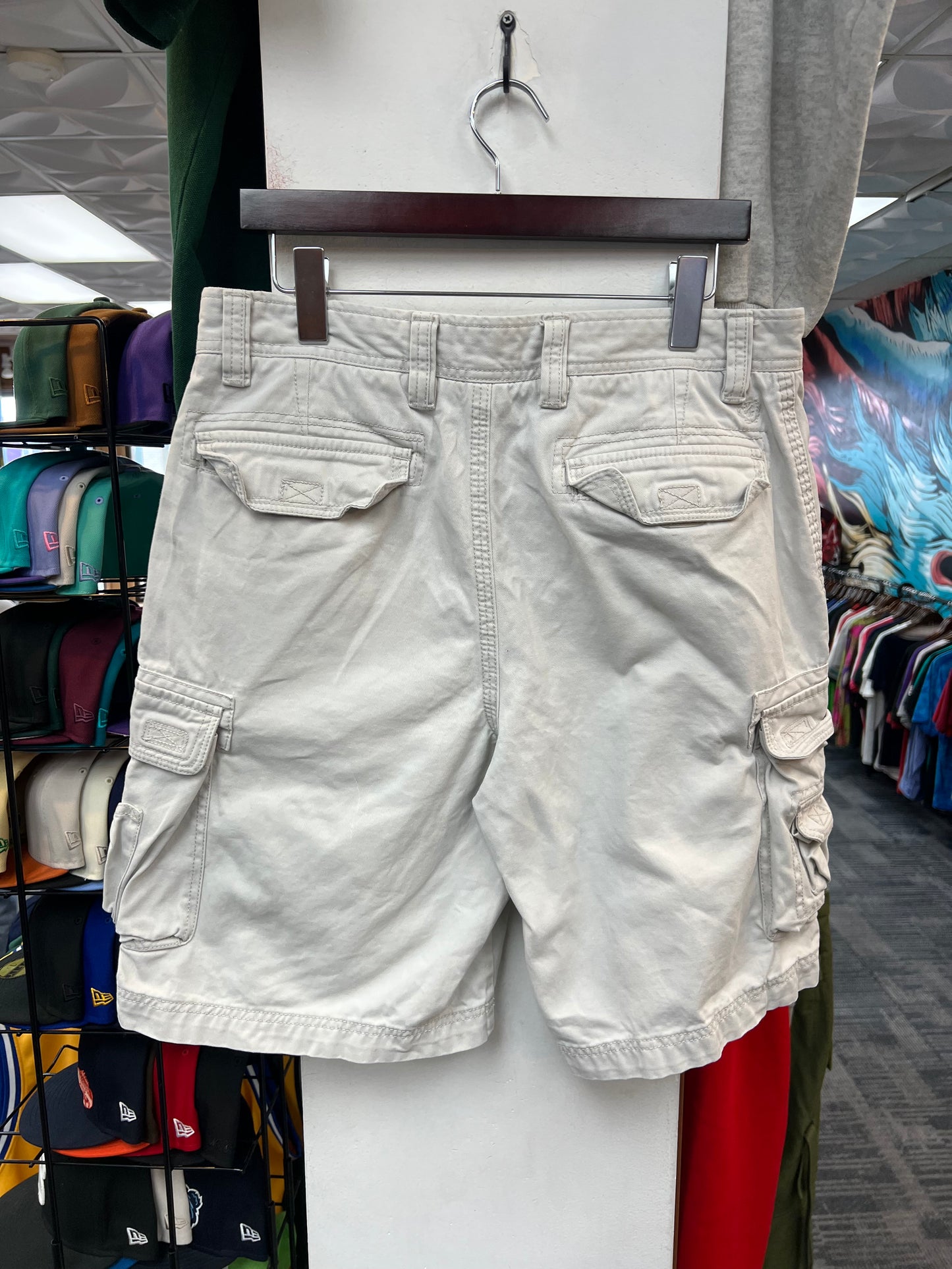Light Khaki Cargo Shorts
