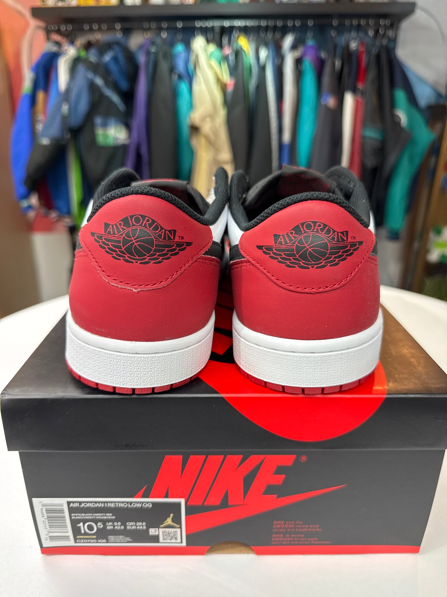 New Jordan 1 Low OG Black Toe