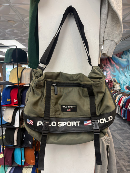 Vintage Polo Sport Messenger Bag