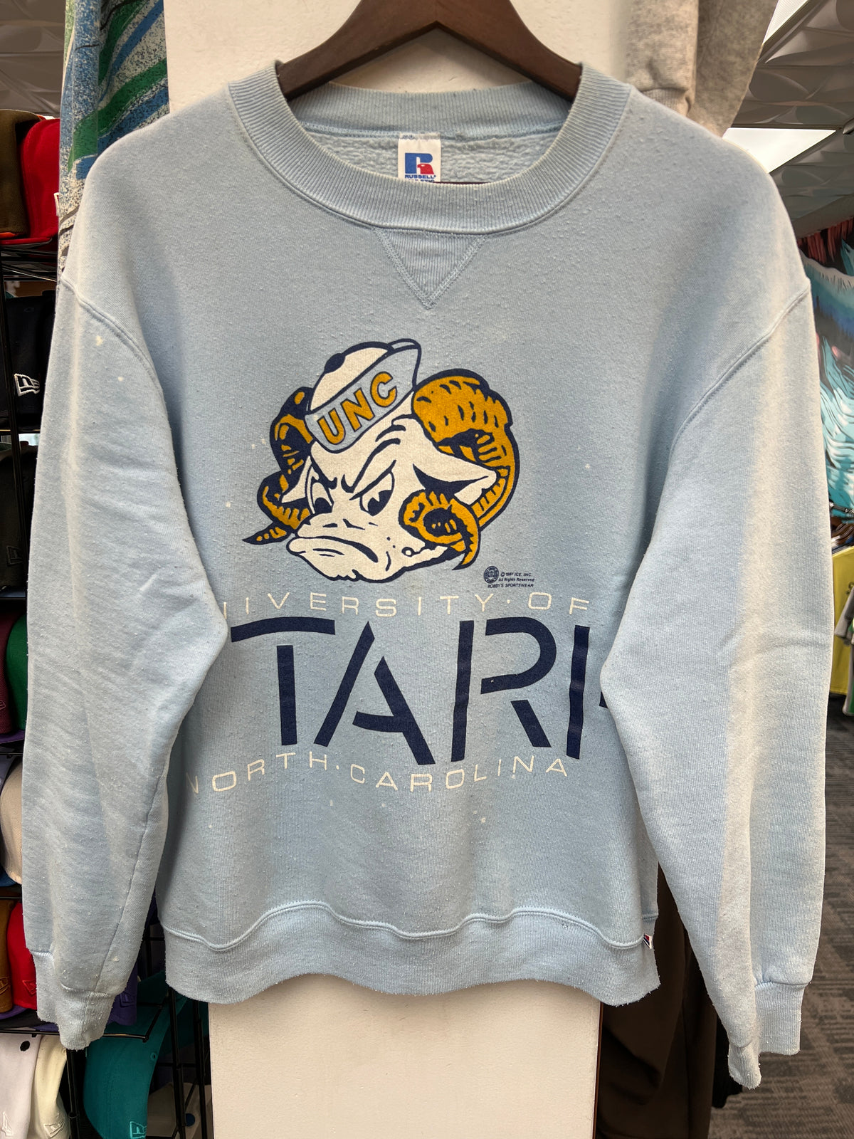 Vintage Russell UNC Tarheels Crewneck