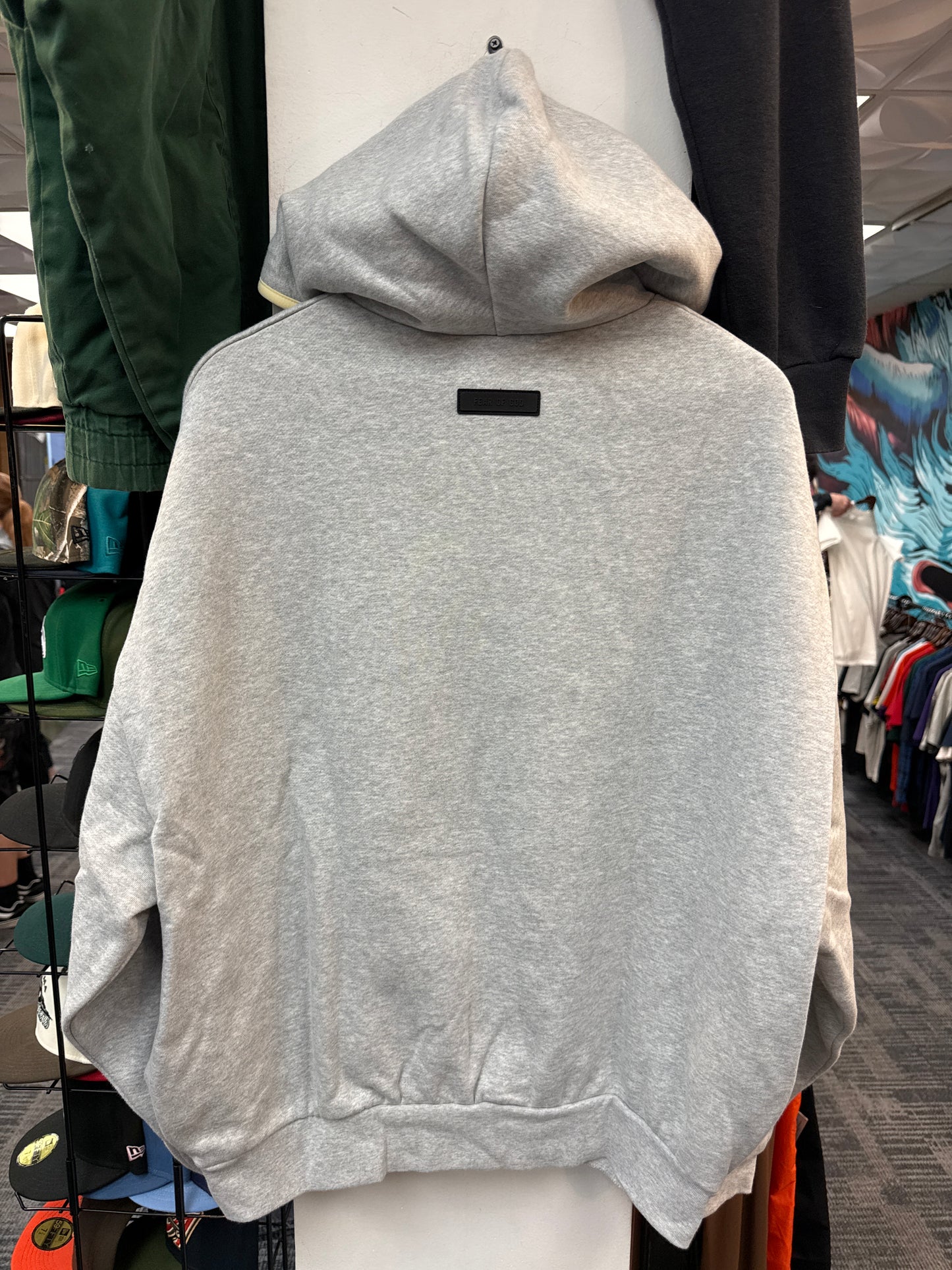 Fear of God Essentials Heather Grey Hoodie