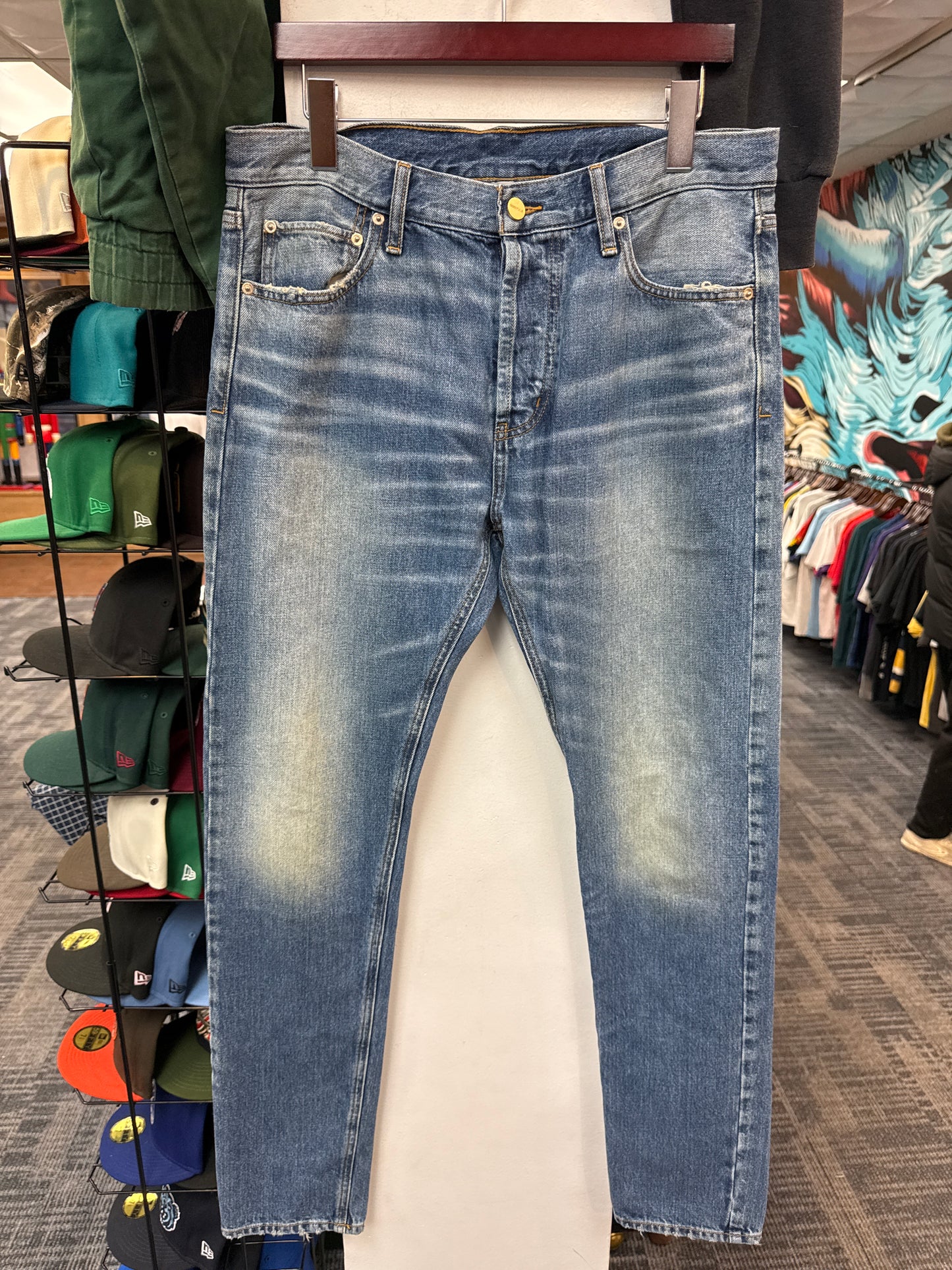 Fear of God Essentials Mud Wash Skinny Jeans