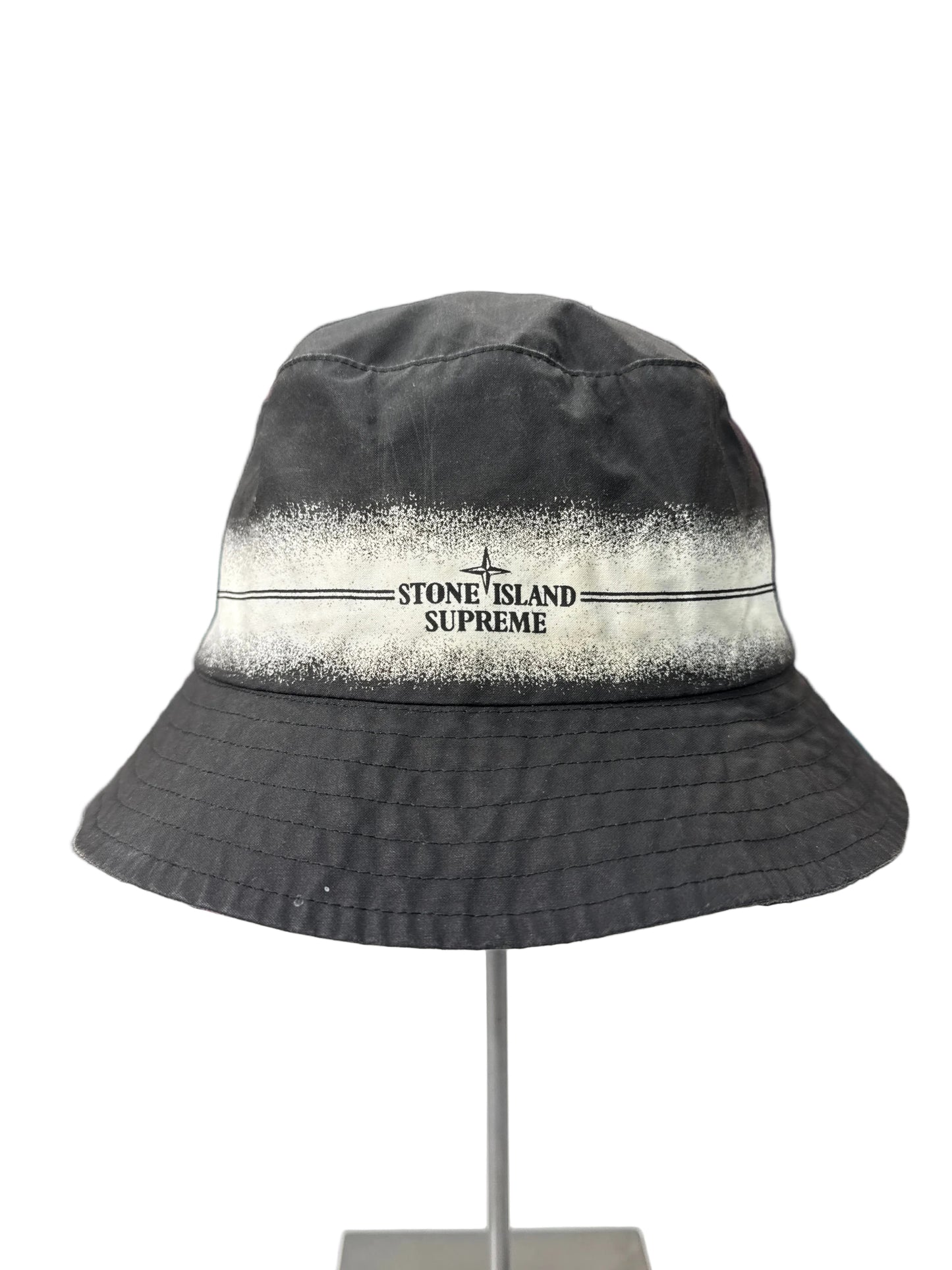 Stone Island X Supreme Stripe Crusher Bucket Hat