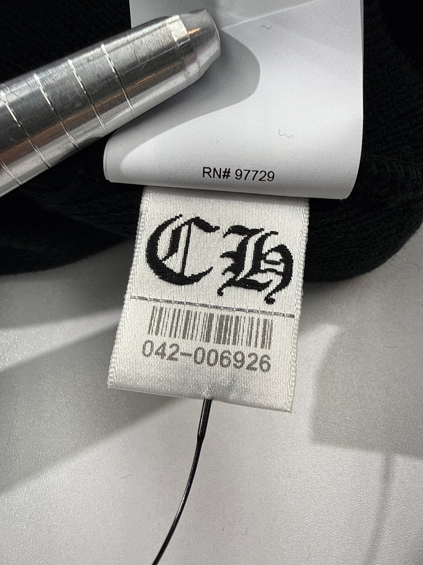 New Chrome Hearts Black Watch Cap