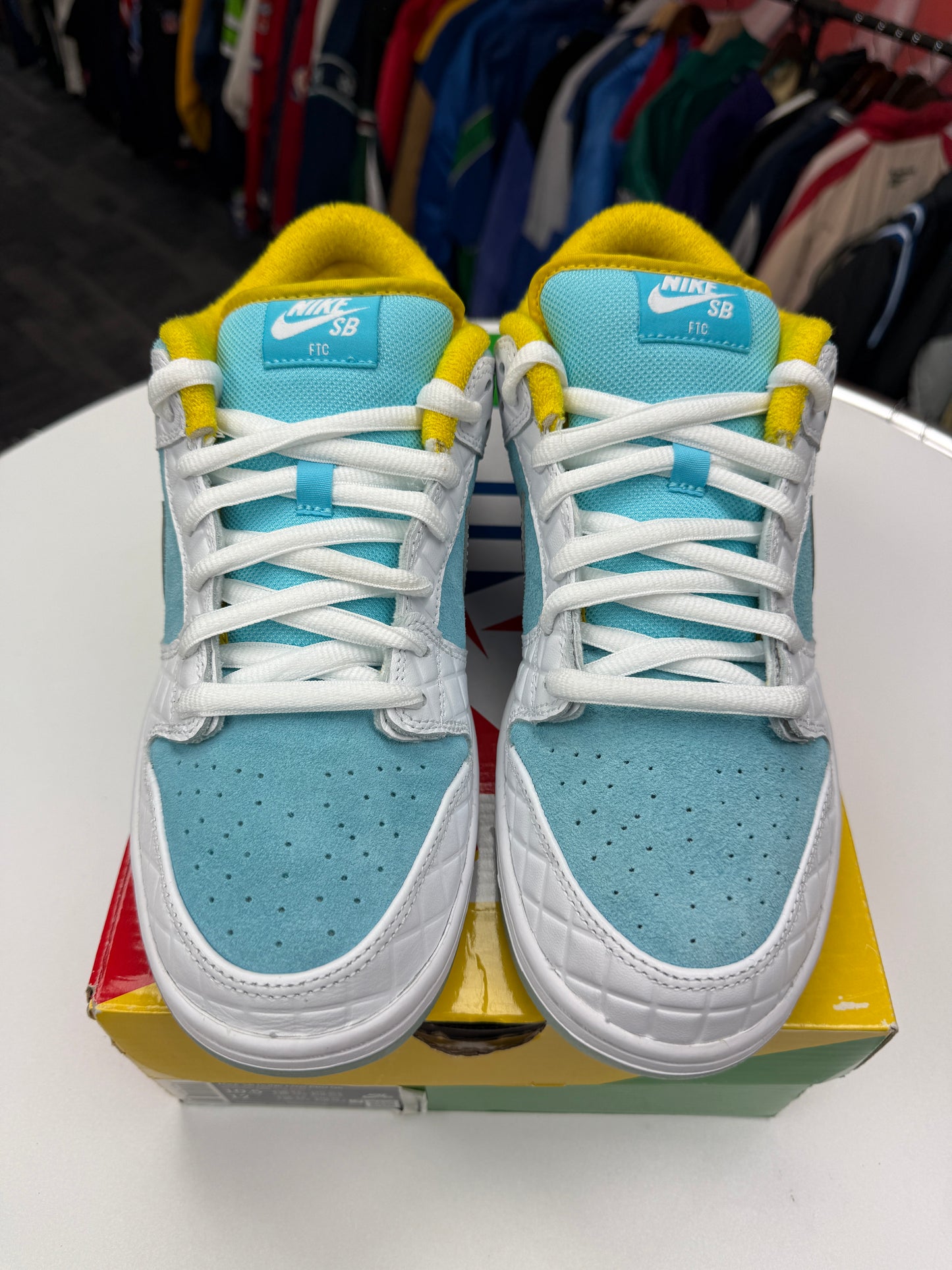 Preowned Nike SB Dunk Low FTC Lagoon Pulse