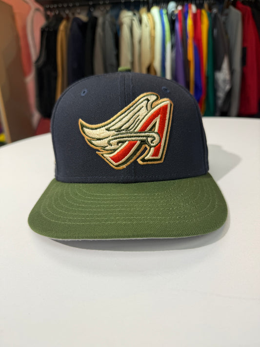 Anaheim Angels Sprouted Fitted Hat