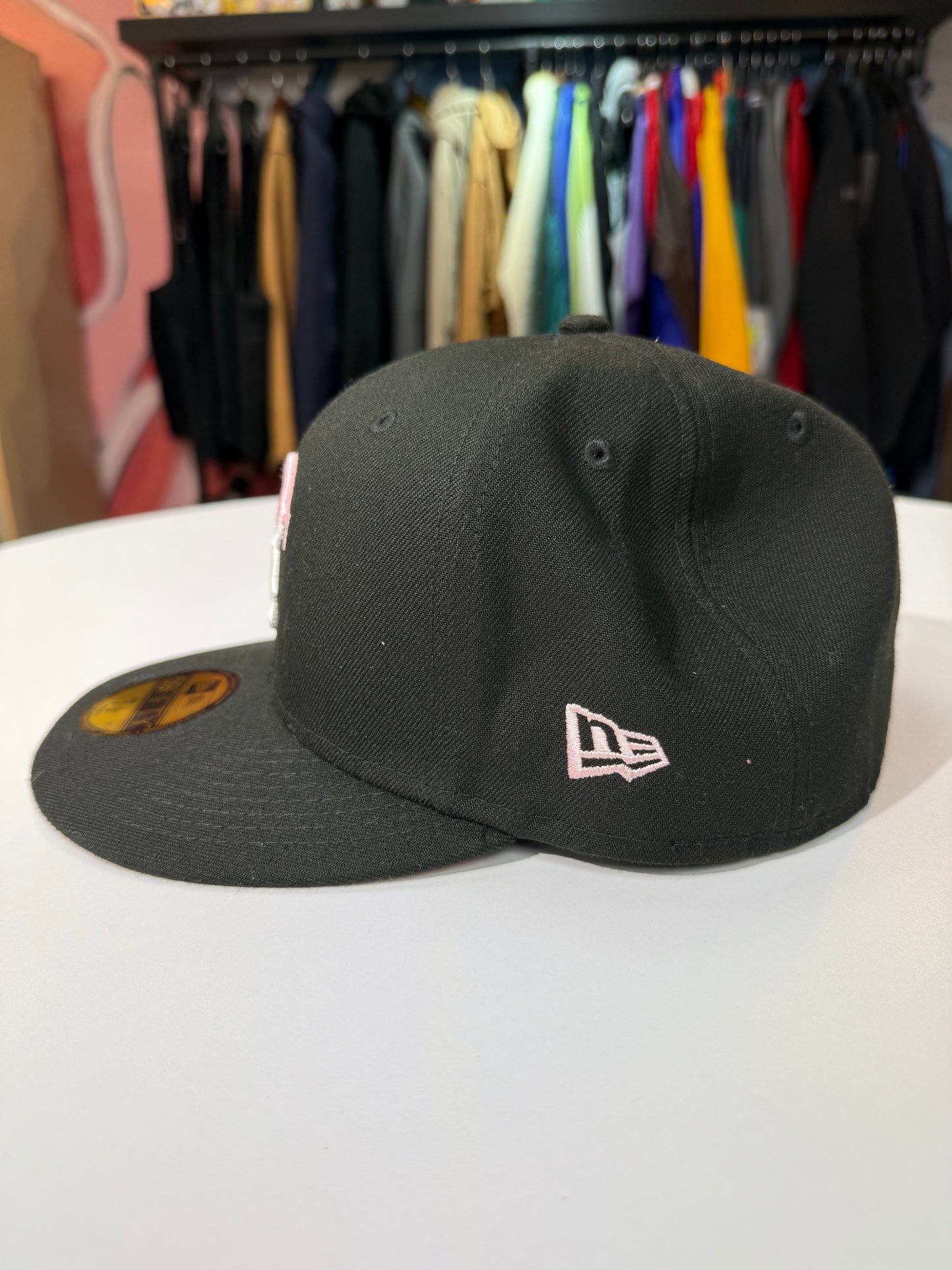 Pink Drip Boston Reds Fitted