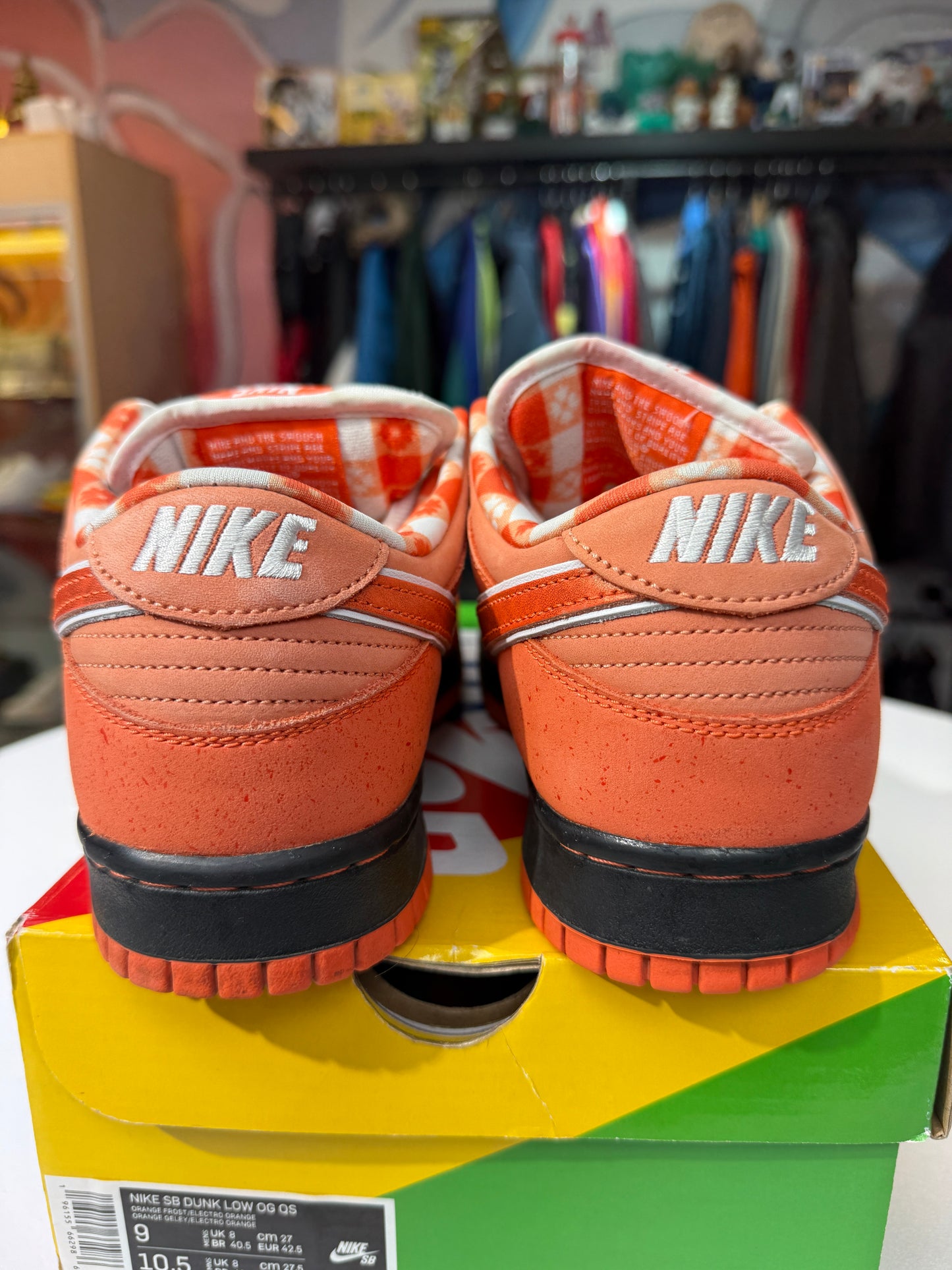 Preowned Orange Lobster Nike SB Dunk Low