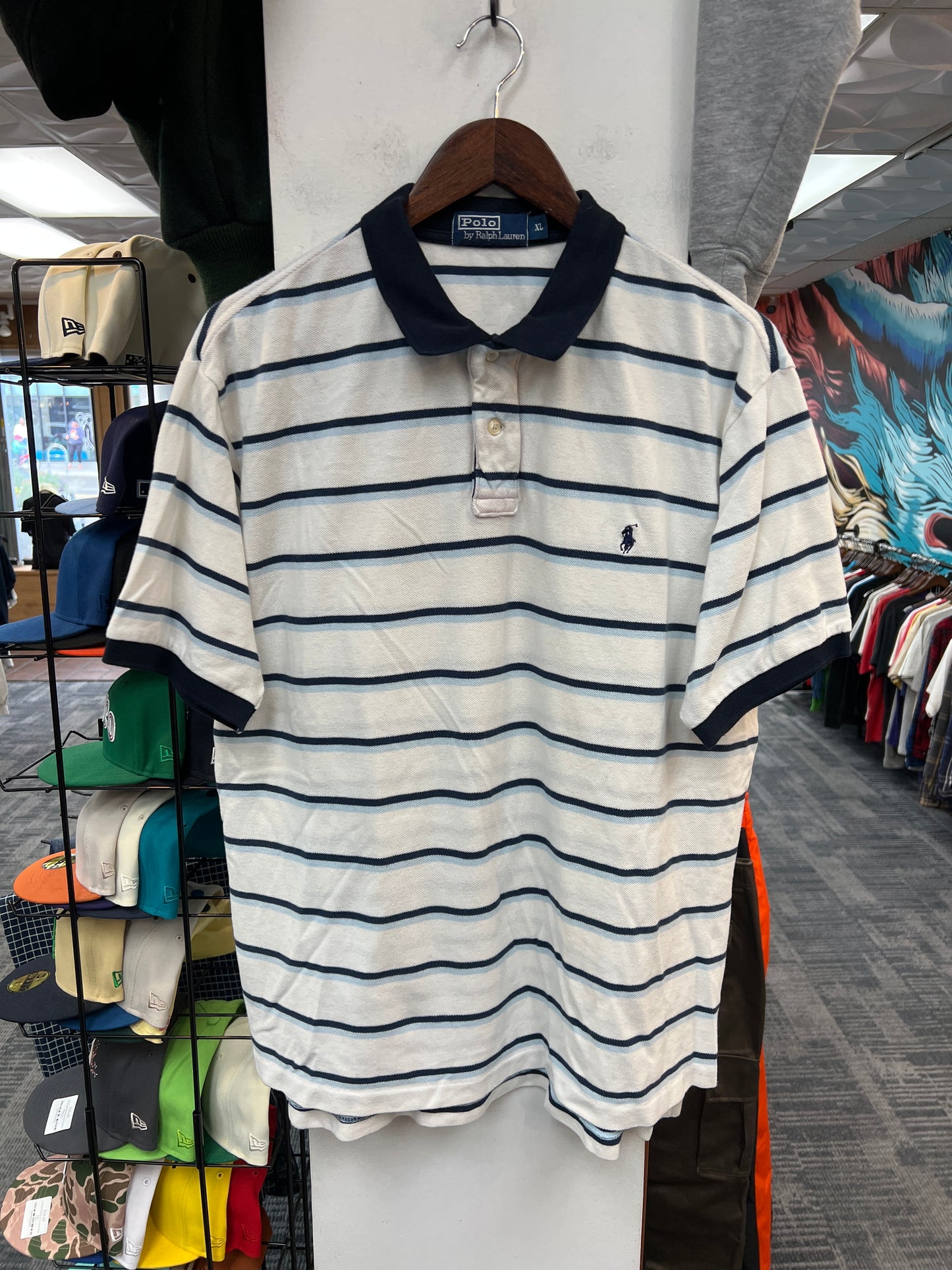 Polo Ralph Lauren Blue Striped Polo Shirt
