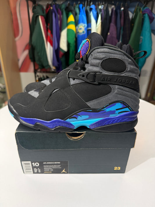 Preowned Aqua Jordan 8 (2015)