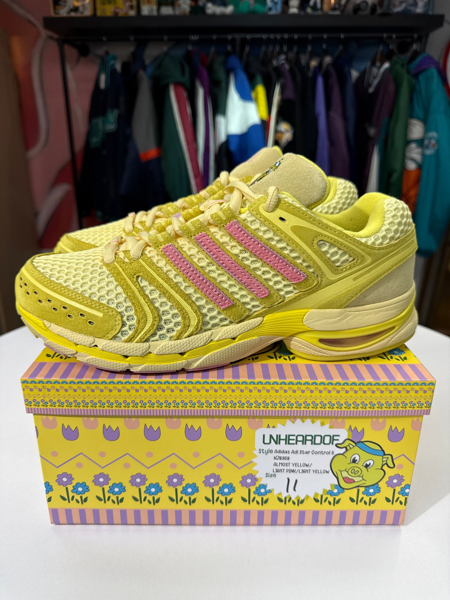 Preowned Adidas Adistar Control 5 Unheardof Pork Chop Piggy Runner 2.0 Cheeseburger