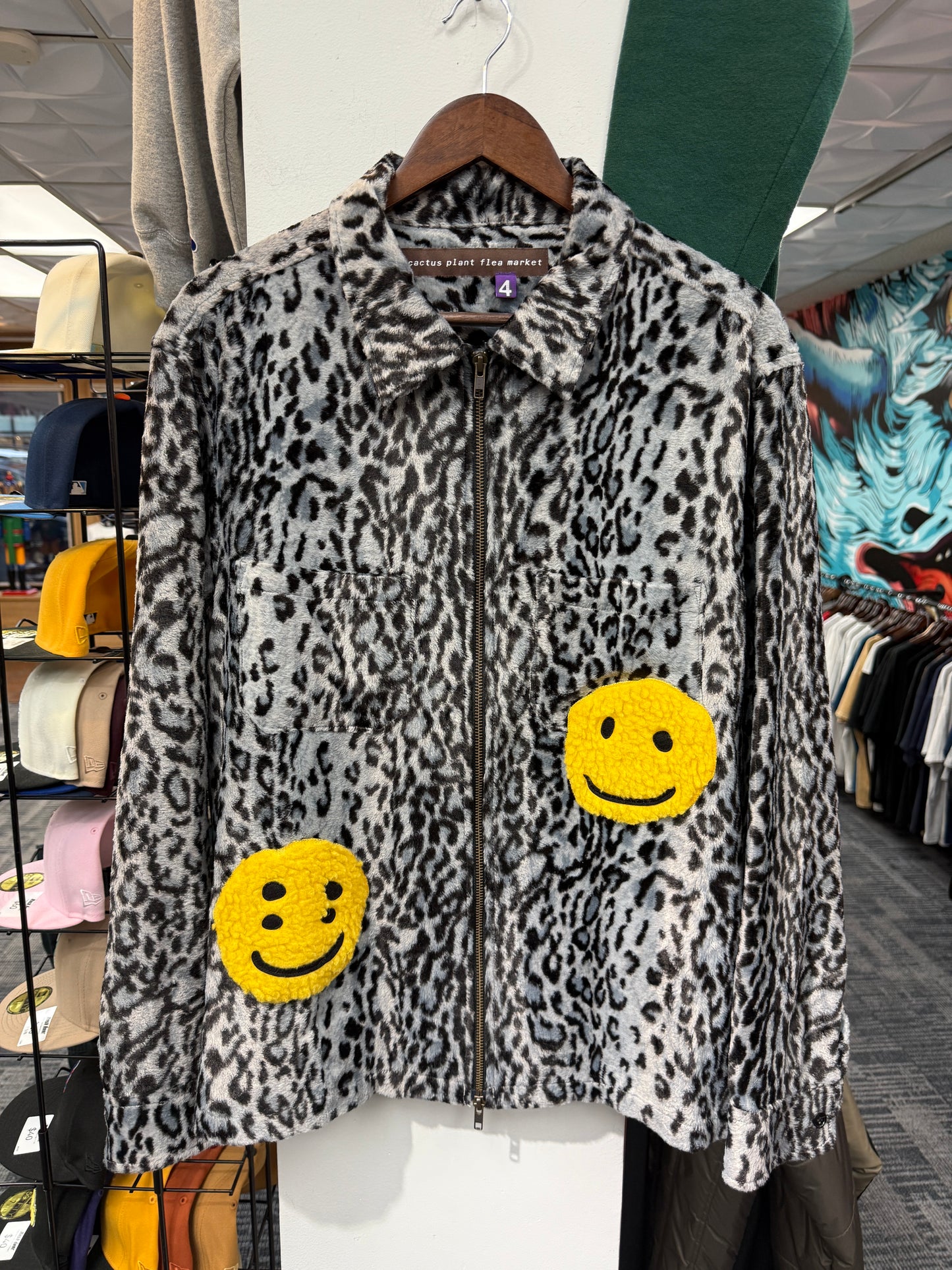 CPFM Leopard Zip Up Jacket