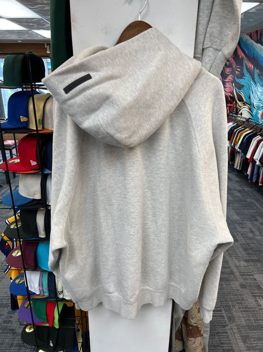 Fear of God Essentials Light Heather Oatmeal Hoodie