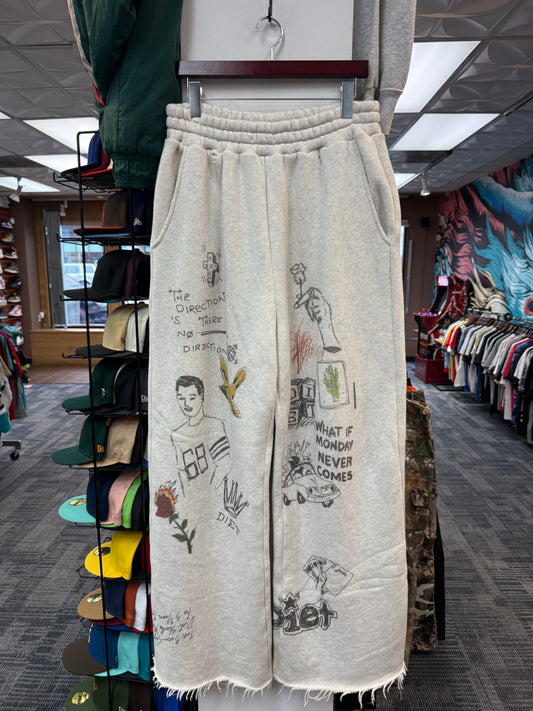 Diet Starts Monday Doodle Wide Leg Sweats